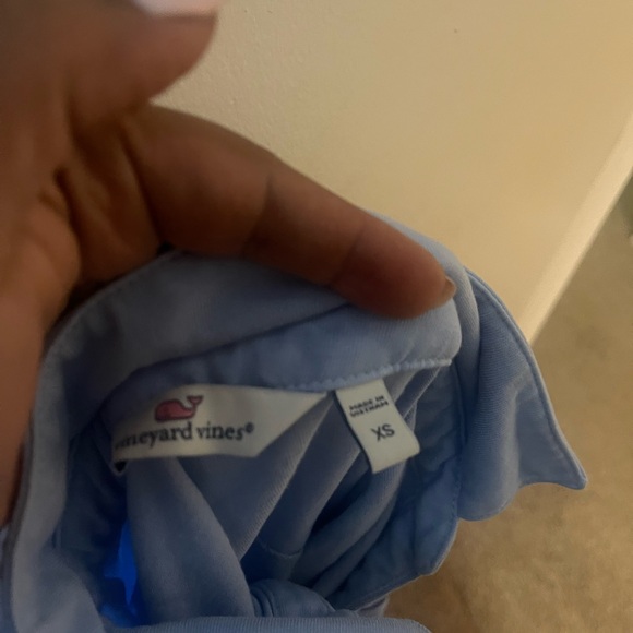 Blue and Dark Blue Striped Long Sleeve Shirt - Picture 7 of 7